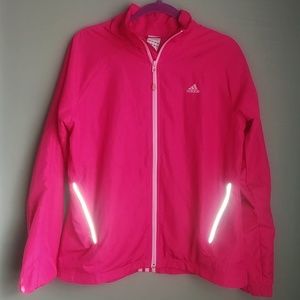 Adidas Pink Athletic Jacket with pockets